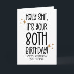 Funny Getting Older 80TH Birthday For Friend Card<br><div class="desc">Celebrate in style with this beautiful Happy Birthday card, perfect for adding a personal touch to someone’s special day. Designed and printed in our home studio using high-quality materials, this card is ideal for family, friends, coworkers, or anyone you want to make feel extra special. With its vibrant design and...</div>