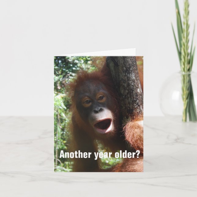 Funny Getting Older Birthday Humor Card (Front)