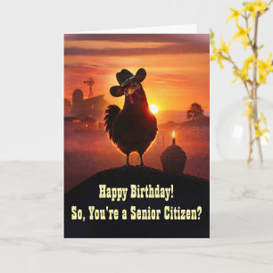 Funny Getting Older Senior Citizen Cute Card