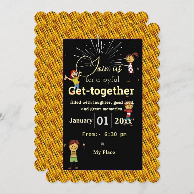 Funny Gettogether  Invitation (Front/Back)