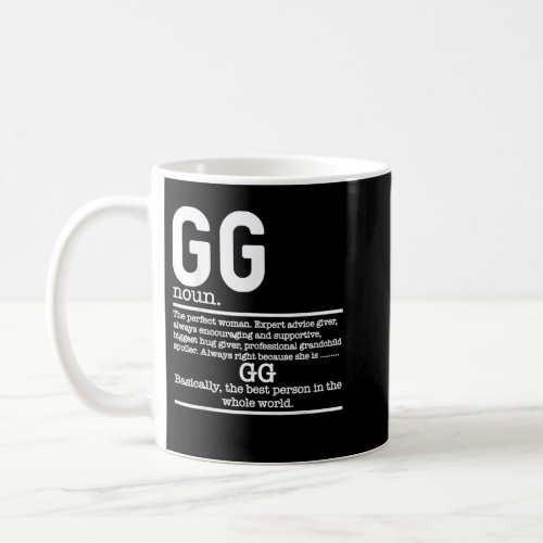 Funny GG Definition Grandma Mother Day Gifts Coffee Mug