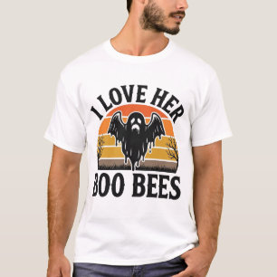 Funny Ghost Bee Pun Vintage Halloween T-Shirt Desi
