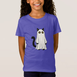 Funny Ghost Black Cat Halloween | Spooky Costume T-Shirt