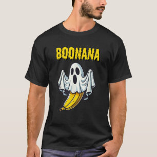 Funny Ghost Boo Banana Boonana Halloween Spooky Co T-Shirt
