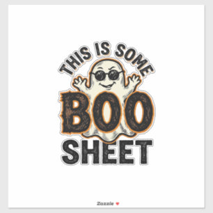 Funny Ghost Boo Sheet Vintage Halloween Shirt Desi Sticker