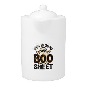 Funny Ghost Boo Sheet Vintage Halloween Shirt Desi Teapot