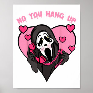 Funny Ghost Calling Halloween Costume No You Hang  Poster