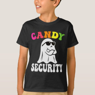 Funny Ghost Candy Security Halloween Costume Hallo T-Shirt