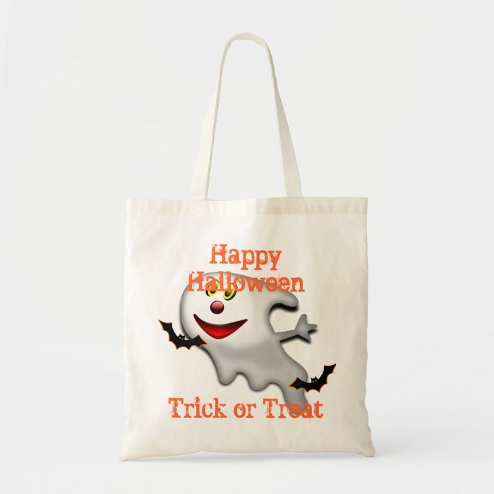 funny ghost cartoon  trick or  treat bags