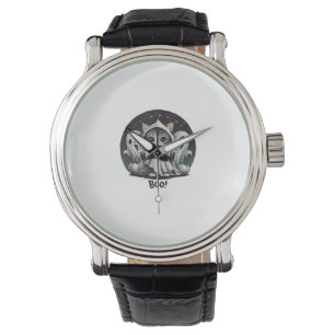 Funny Ghost Cat Boo Halloween Animal Ghost Kitty T Watch
