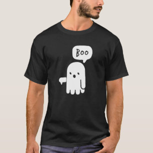 Funny Ghost Dislike Cute Ghost Boo Halloween Lover T-Shirt