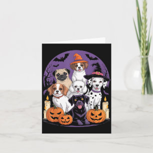 Funny Ghost Dog Halloween Shirt Halloween Dog Card