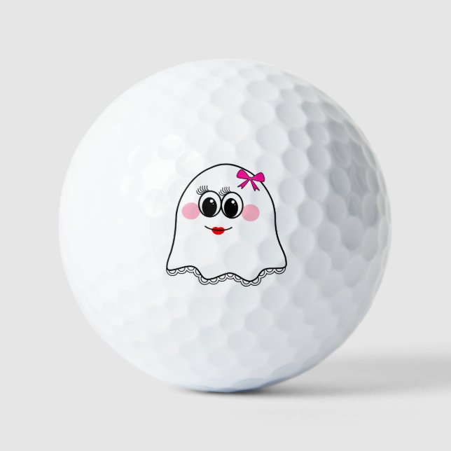 Funny Ghost emoji! Golf Balls (Front)