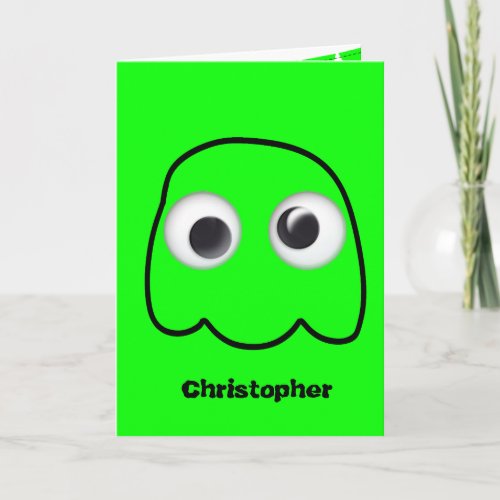 Funny Ghost Halloween for Kids Card