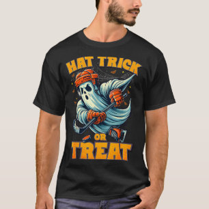 Funny Ghost Ice Hockey Player Halloween Costume Me T-Shirt