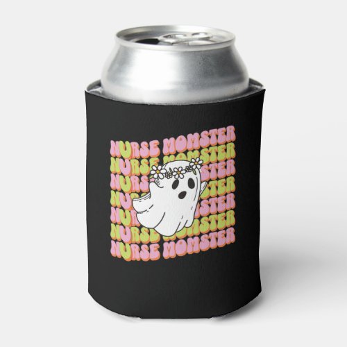 Funny Ghost Nurse Momster For Scary Mama Halloween Can Cooler