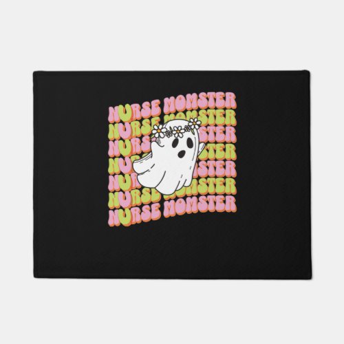 Funny Ghost Nurse Momster For Scary Mama Halloween Doormat