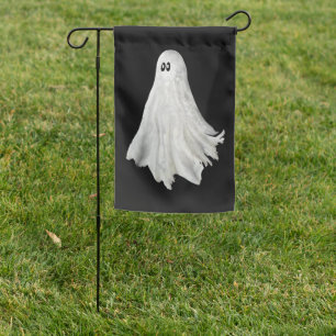Funny Ghost Of Halloween Past Drawing Garden Flag
