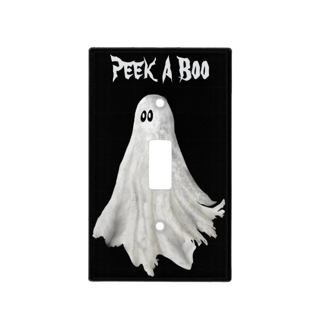 Funny Ghost Of Halloween Past Drawing Light Switch (Front)