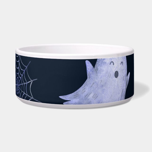 Funny Ghost Spider Halloween Pattern. Bowl (Front)
