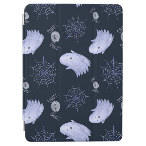 Funny Ghost Spider Halloween Pattern iPad Air Cover