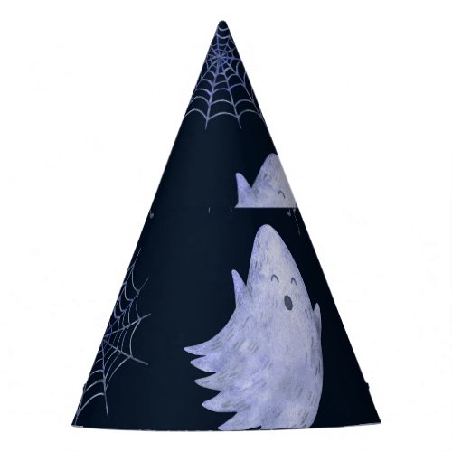 Funny Ghost Spider Halloween Pattern Party Hat