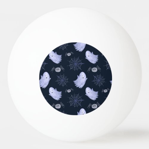 Funny Ghost Spider Halloween Pattern Ping Pong Ball
