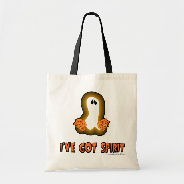 Funny Ghost Spirit Halloween Epic Slogan Tote Bag (Front)