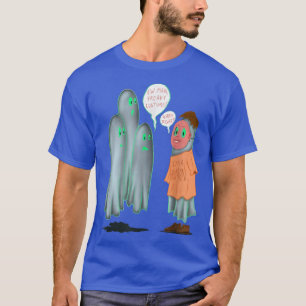 Funny Ghost Spooky Halloween Mens Womens 914  T-Shirt