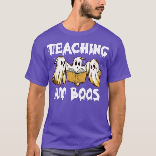 Funny Ghost Teaching My Boos Halloween Teacher Cos T_Shirt