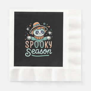 funny ghost with hats, spooky season napkins
