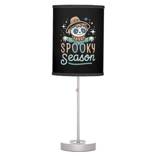 funny ghost with hats spooky season table lamp