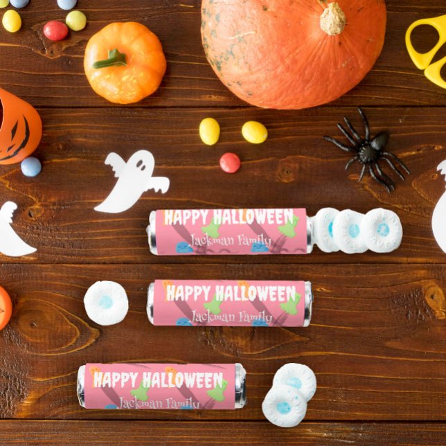 Funny ghosts in pink, customizable Halloween Breath Savers® Mints (Funny ghosts in pink, customizable Halloween Breath Savers® Mints
)