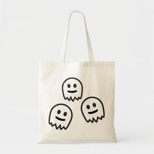Funny Ghosts Monster Tote Bag (Front)
