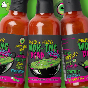 Funny Ghoulishly Fun 'Wok-ing Dead Special’  Hot Sauces