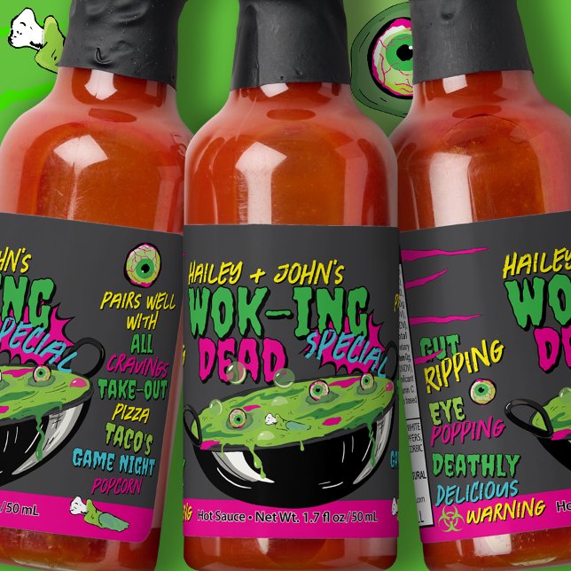 Funny Ghoulishly Fun 'Wok-ing Dead Special’  Hot Sauces (Creator Uploaded)