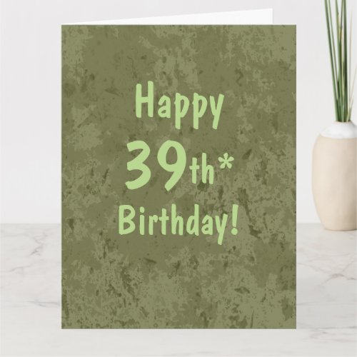 Funny Giant 39th Birthday Card Template Customize