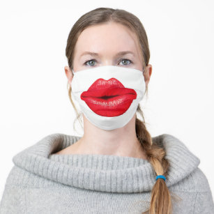Funny Giant Lips Adult Cloth Face Mask