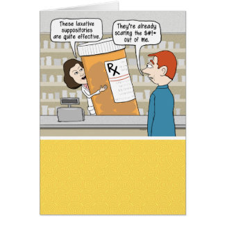 Funny Giant Pills Get Well Card