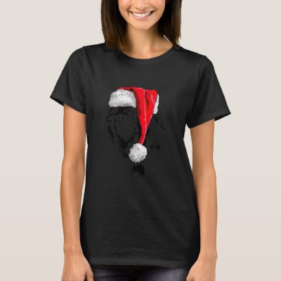 Funny Giant Schnauzer Santa Christmas dog mom  T-Shirt