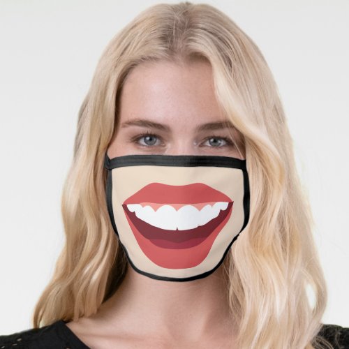 FUNNY GIANT SMILE FACE MASK