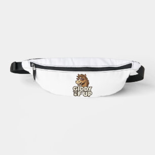 Funny Giddy The F Up Vintage Horse Shirt Design Fanny Pack