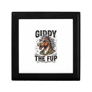Funny Giddy The Fup Horse Vintage Engraving Shirt_ Gift Box
