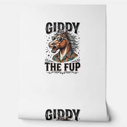 Funny Giddy The Fup Horse Vintage Engraving Shirt_ Wallpaper