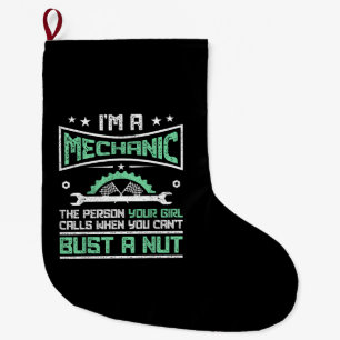 Funny Gift 4 Mechanics Adult Humour Gift Large Christmas Stocking