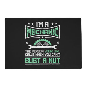 Funny Gift 4 Mechanics Adult Humour Gift Placemat
