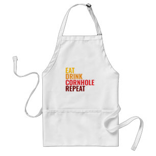 Funny Gift Cornhole Lover Color Gradient Adult Apron
