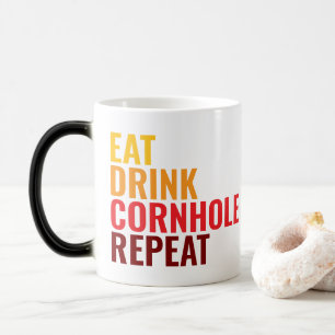 Funny Gift Cornhole Lover Color Gradient Morph Mug