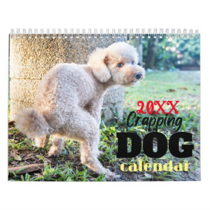 Funny Gift-Crapping Dog Calendar
