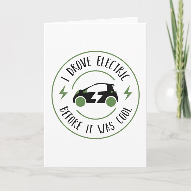 Funny Gift Electric Vehicles EV Cars Card (Front)